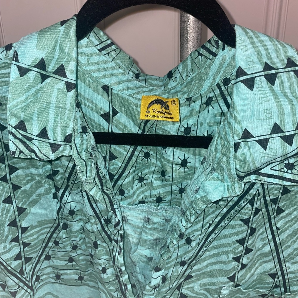 Kealopiko Linen Aloha Shirt